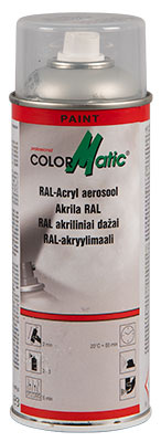 AKRYYLIMAALI RAL9006 HOPEA SATIINIKIILT.