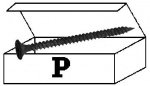Tiuhakierre, kipsilevyruuvi, pienpaketti
