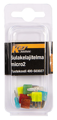 SULAKELAJITEL. 10 KPL MICRO2, K27-BLISTER