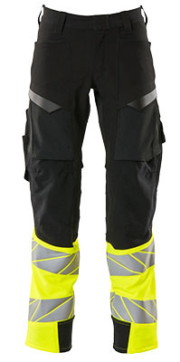 TYÖHOUSUT HI-VIS KELT/MUSTA 82C58