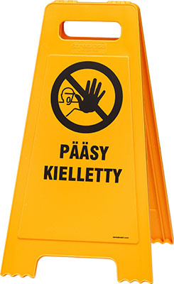 LATTIAVAROITUSTAULU "PÄÄSY KIELLETTY"