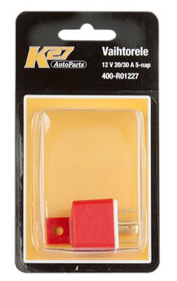 VAIHTORELE 12 V 20/30 A, 5-NAP, K27