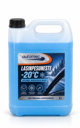 KÄYTTÖVALMIS LASINPESUNESTE -20 °C, 5L