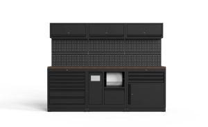 KALUSTEKOKONAISUUS 2588X726MM MUSTAT 2