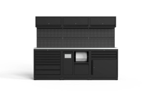KALUSTEKOKONAISUUS 2588X726MM RST MUSTAT 2