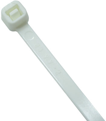 JOHDINSIDE 202X3,6 MM, VALKOINEN, 100 KPL
