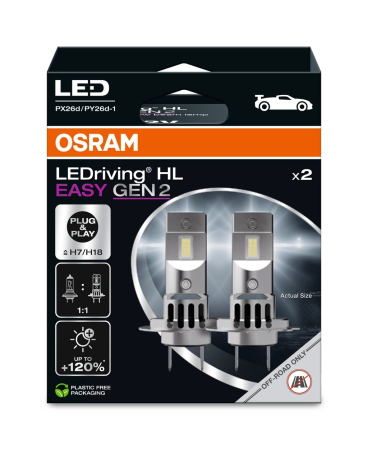 OSRAM AUTOL.OSRAM LED H7/H18 12V HL EASY GEN2