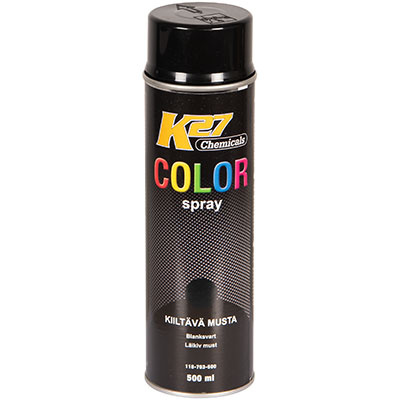 SPRAYMAALI KIILTÄVÄ MUSTA