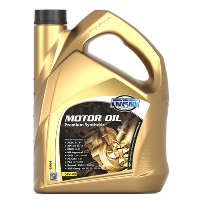 MPM PREMIUM SYNTHETIC 5W-40 5 L