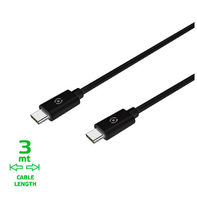 USB-JOHTO USB-C/USB-C 3M 60W
