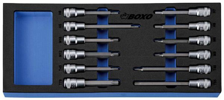 KUUSIOKOLO/TORX/ZXN 1/2" HYLSYSARJA BOXO