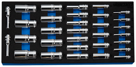 HYLSYSARJA PITKÄT 12-KULMAISET 1/4",3/8"