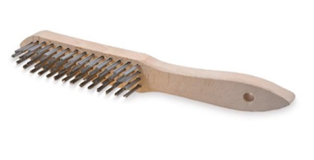 TERÄSHARJA 2RIVINENAAL.INOX PUUVARSI