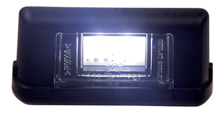 REKISTERIVALO 2-LED 12/24 V MUSTA