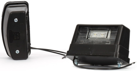 REKISTERIVALO 2-LED 12/24 V MUSTA