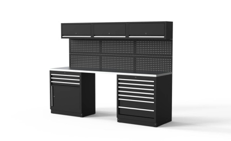KALUSTEKOKONAISUUS 2588X726MM RST HOPEISET
