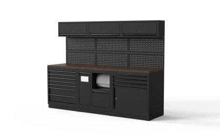 KALUSTEKOKONAISUUS 2588X726MM MUSTAT