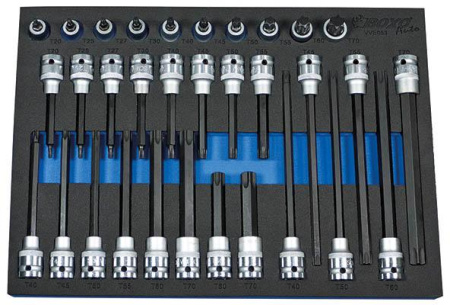 TORXKÄRKISARJA 1/2" 32-OS. T20-T70
