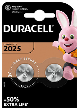 PARISTO 2KPL CR2025 DURACELL