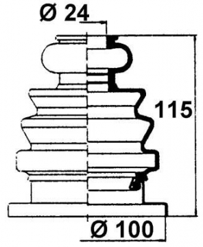 VETOAKSELIN SUOJAKUMI, SISEMPI VETOAKSELIN SUOJAKUMI, SISEMPI