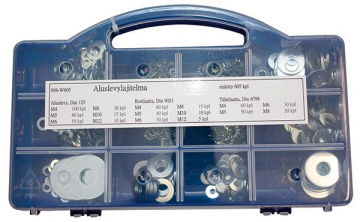 ALUSLEVYLAJITELMA M4-M12 DIN125,DIN9021,DIN6798