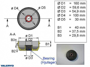 JARRURUMPU 160MM 4X100 LAAKERI