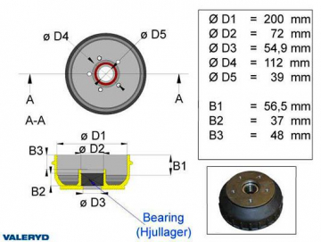 JARRURUMPU 200MM 5X112 LAAKERI