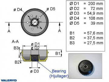 JARRURUMPU 200MM 5X108