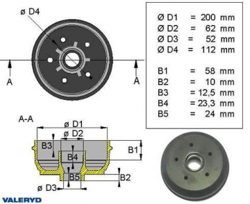 JARRURUMPU 200X50 KNOTT 5X112