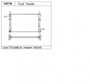JÄÄHDYTIN FORD TRANSIT 2.0D/TDCI 8/00-
